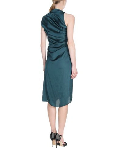 Shop Lanvin Knee-length Dress In Dark Green
