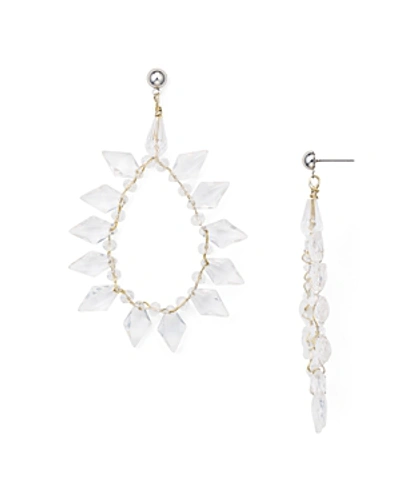 Shop Aqua Spiked Drop Earrings - 100% Exclusive In Clear