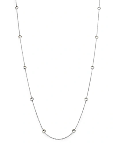 Shop Ippolita Sterling Silver Rock Candy Long Stone Station Necklace In Clear Quartz, 48 In White/silver