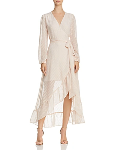 Shop Wayf Only You Wrap Dress - 100% Exclusive In Champagne
