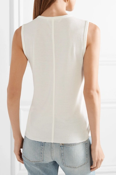 Shop The Row Vlair Ribbed-knit Tank In White