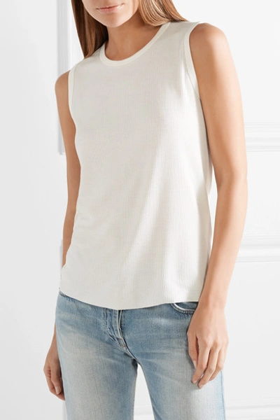 Shop The Row Vlair Ribbed-knit Tank In White