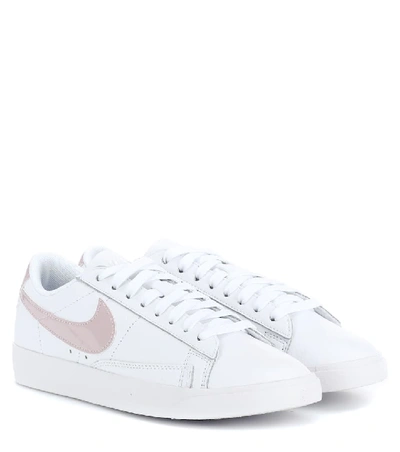 Shop Nike Blazer Low Le Leather Sneakers In White