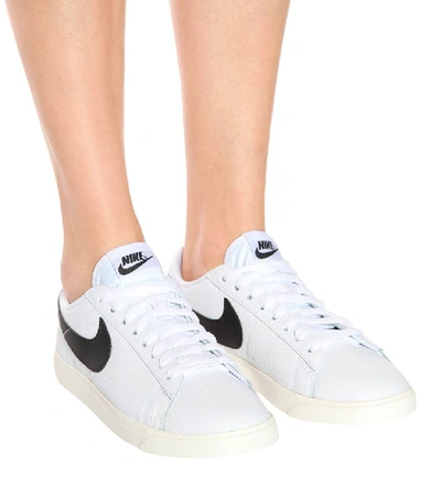 Shop Nike Blazer Low Le Leather Sneakers In Female