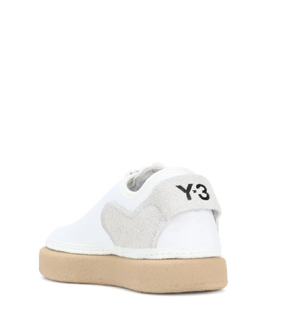 Shop Y-3 Comfort Zip Knit Sneakers In White