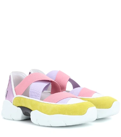 Shop Emilio Pucci Slip-on Sneakers In Multicoloured
