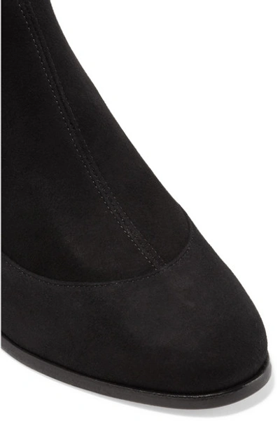 Shop Sophia Webster Felicity Embellished Suede Sock Boots In Black