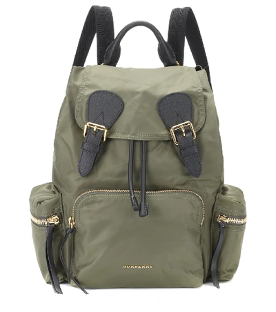 Shop Burberry The Rucksack Medium Backpack In Green