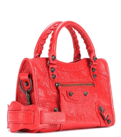 Shop Balenciaga Classic Mini City Leather Shoulder Bag In Female