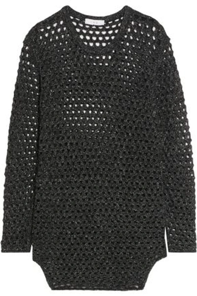 Shop Iro Woman Open-knit Sweater Black