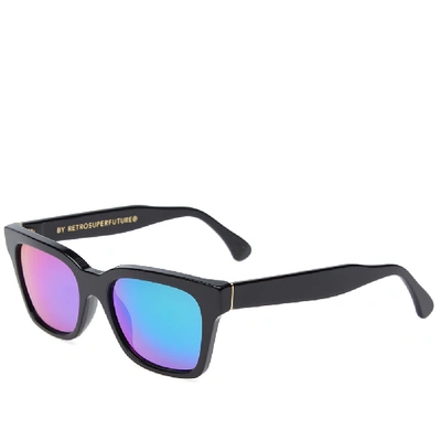 Shop Super By Retrofuture América Cove Sunglasses In Black