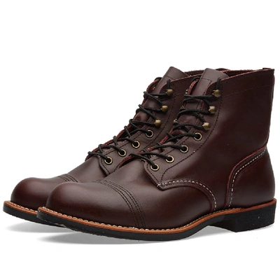Shop Red Wing 8119 Heritage 6" Iron Ranger Boot In Burgundy
