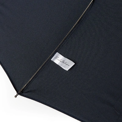 Shop London Undercover City Fleck Telescopic Umbrella In Blue