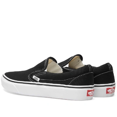 Shop Vans Classic Slip On In Black