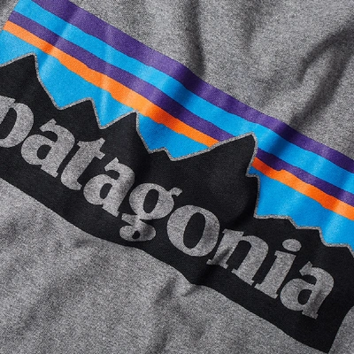 Shop Patagonia P-6 Logo Tee In Grey