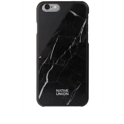 Shop Native Union Marble Edition Clic Iphone 6 Case In Black