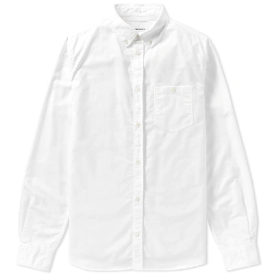 Shop Norse Projects Anton Oxford Shirt In White