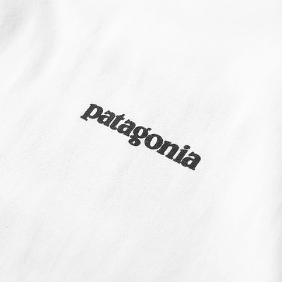 Shop Patagonia Long Sleeve P-6 Logo Tee In White