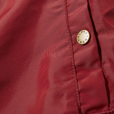 Shop Alpha Industries Ma-1 Tt Jacket In Burgundy