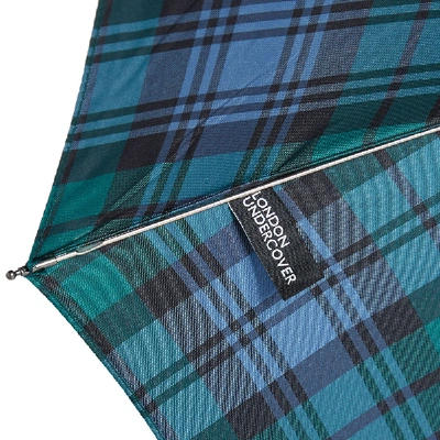 Shop London Undercover Maple Telescopic Umbrella In Blue