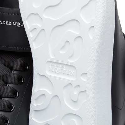 Shop Alexander Mcqueen Wedge Sole Strap High Sneaker In Black