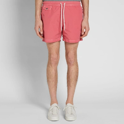 Shop Hartford Boxer + Swim Short In Pink