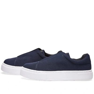 Shop Eytys Doja Fabric Slip On In Blue