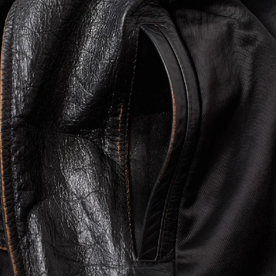Shop Saint Laurent Used Biker Jacket In Black