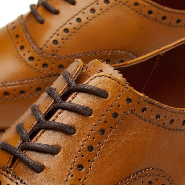 Grenson Womens Martha Brogue Shoes (leather) - Tan In Brown | ModeSens