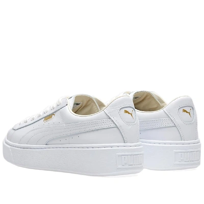 Shop Puma Women's Basket Platform Core In White