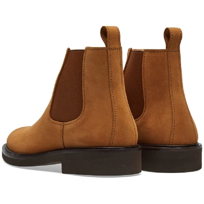 Shop Apc A.p.c. Simeon Suede Chelsea Boot In Brown