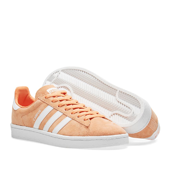 orange adidas campus