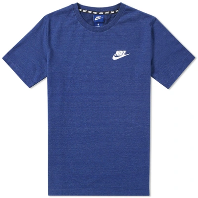 Shop Nike Av15 Tee In Blue