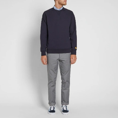 Shop Carhartt Chase Sweat In Blue