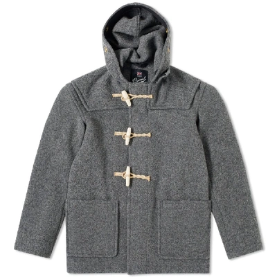 Shop Gloverall Mid Length Monty Duffle Coat In Grey