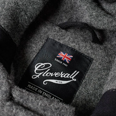 Shop Gloverall Mid Length Monty Duffle Coat In Grey