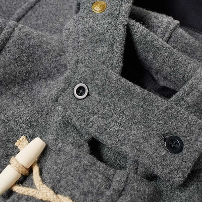 Shop Gloverall Mid Length Monty Duffle Coat In Grey