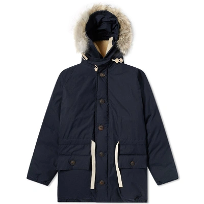 Shop Nigel Cabourn Authentic Everest Parka In Blue