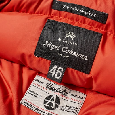 Shop Nigel Cabourn Authentic Everest Parka In Orange