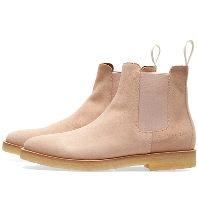 Shop Common Projects Woman By  Chelsea Boot In Pink