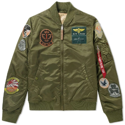 Shop Alpha Industries Ma-1 Pilot Jacket In Green