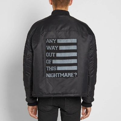 Shop Raf Simons Ma-1 Bomber Jacket In Black