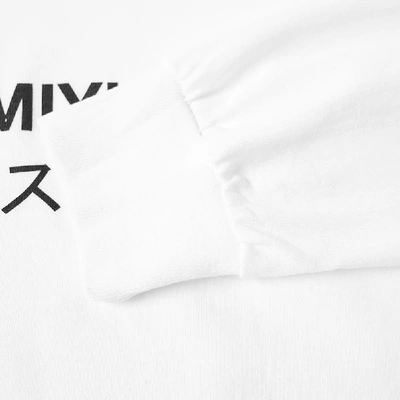 Shop Mki Long Sleeve Classic Logo Tee In White