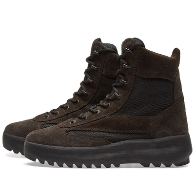 Shop Yeezy Season 5 Military Boot In Brown