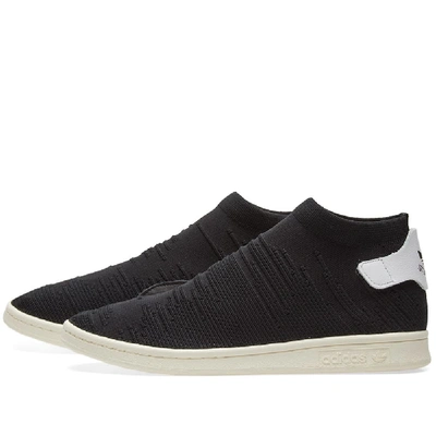 Shop Adidas Originals Adidas Stan Smith Sock Pk W In Black