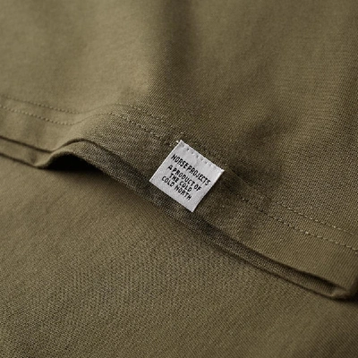 Shop Norse Projects Niels Logo Tee In Green
