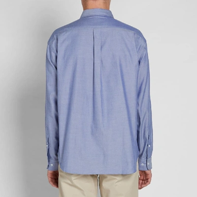 Shop Bedwin & The Heartbreakers Button Down Brian Oxford Shirt In Blue