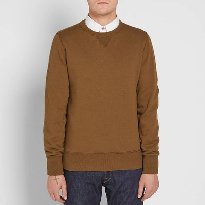 Shop Ten C Mako Cotton Crew Sweat In Green