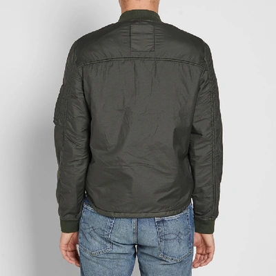 Shop Nemen Bomber Overshirt In Green