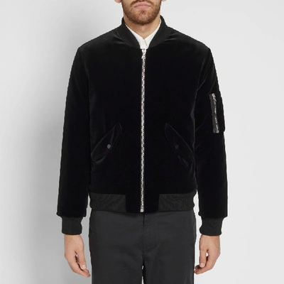 Shop Harmony Mack Ma-1 Jacket In Black